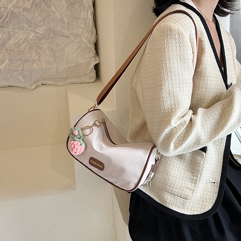 Túi Đeo Chéo Dáng Vuông Nhỏ Màu Trơn Đơn Giản Thời Trang Trẻ Trung