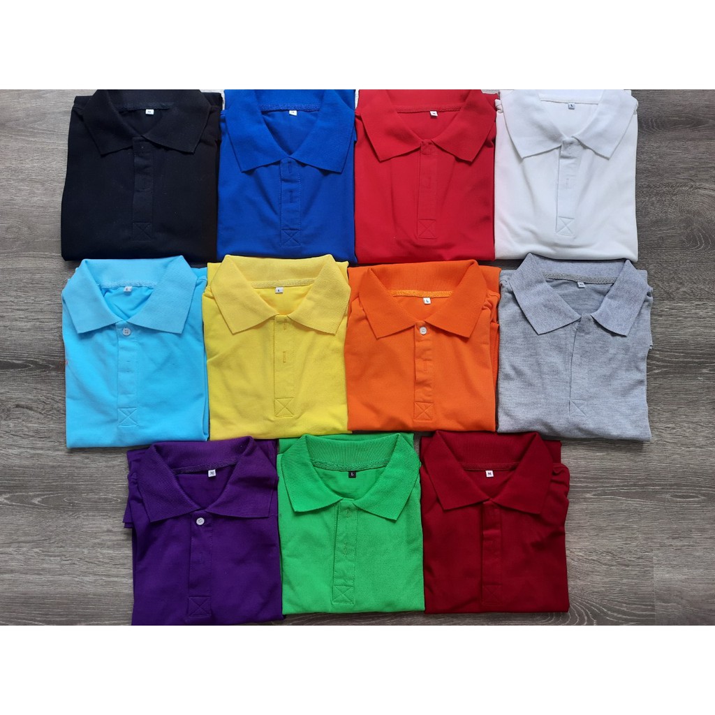 Áo thun NỮ POLO có cổ màu 100% cotton XANH THIÊN THANH size 42kg đến 65kg thấm hút mồ hôi giá tại xưởng | BigBuy360 - bigbuy360.vn