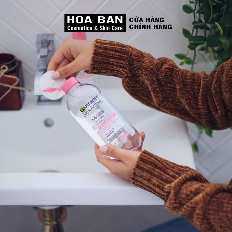 Nước làm sạch và tẩy trang cho mọi loại da Garnier Micellar Water 400ml