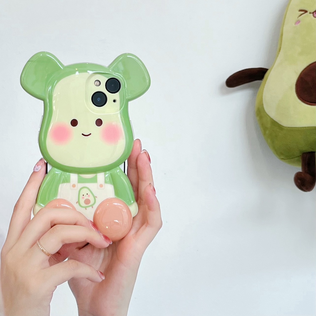 Ốp Điện Thoại tpu In Hình Trái Bơ 3d Cho iphone 14promax 13 pro max ins12 pro max x / xs max11 pro max xsmax Hoạt Hình