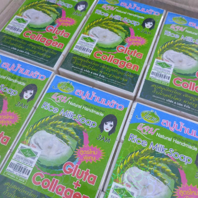 Xà Phòng Cám Gạo Thái Lan JAM RICE MILK SOAP 65gr | BigBuy360 - bigbuy360.vn