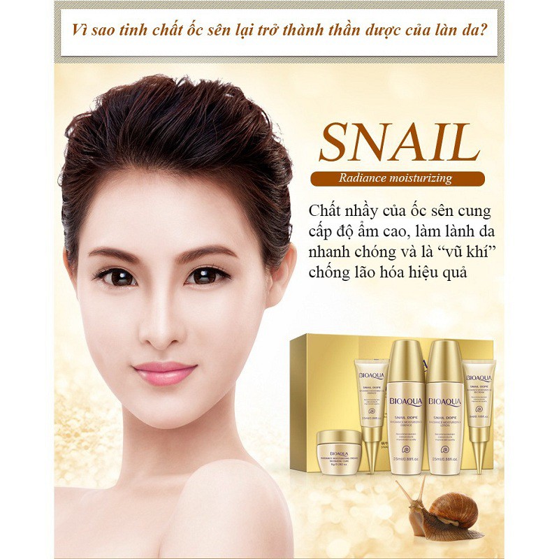 Bộ kit dưỡng ẩm và làm trắng da tinh chất ốc sên bộ dưỡng da BDD-OS | BigBuy360 - bigbuy360.vn