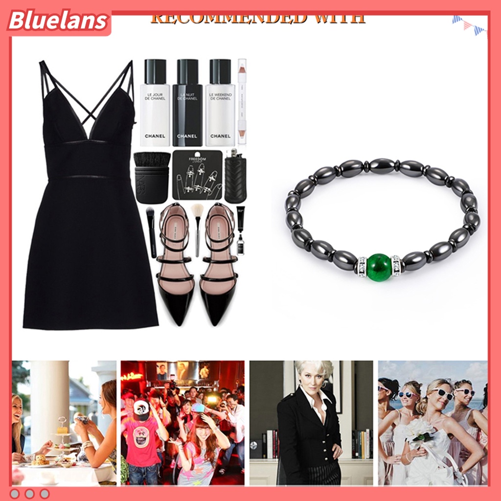 Vòng Tay Chuỗi Hạt Nam Châm Đen Giúp Giảm Đau Hiệu Quả