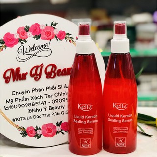 Xịt dưỡng tóc Keratin phục hồi hư tổn Kella 250ml