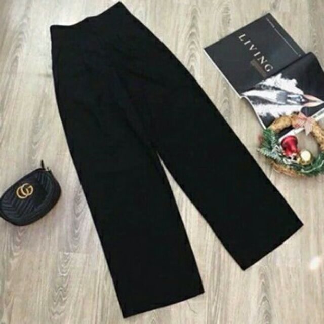 Quần ống rộng công sở umi co giãn fullsize