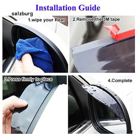 Chắn khiên che chắn mưa kính chiếu kiếng hậu xe hơi ô tô tương thích các xe Toyota Vios Innova Hyundai Accent