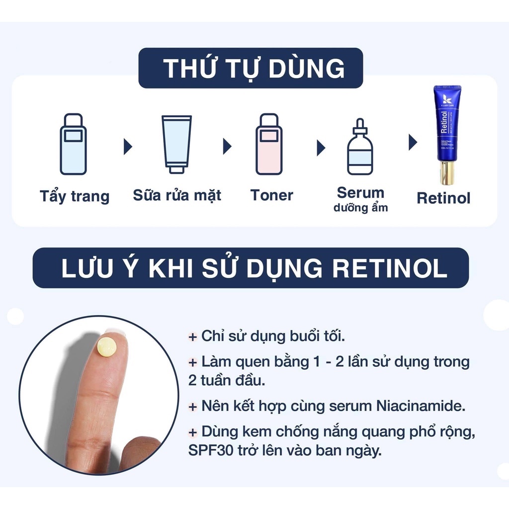 Kem Retinol Repair 0.5% 30ml, tái tạo, trẻ hóa da, trắng da,mờ nám tàn nhang