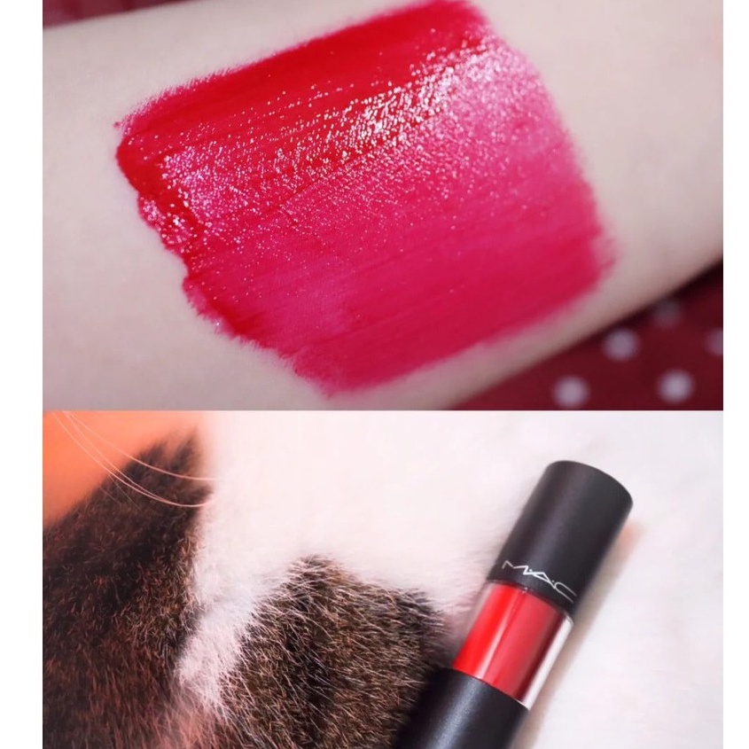 Son Kem Mac Resilient Rouge Đỏ Cherry Cream Lip Stain