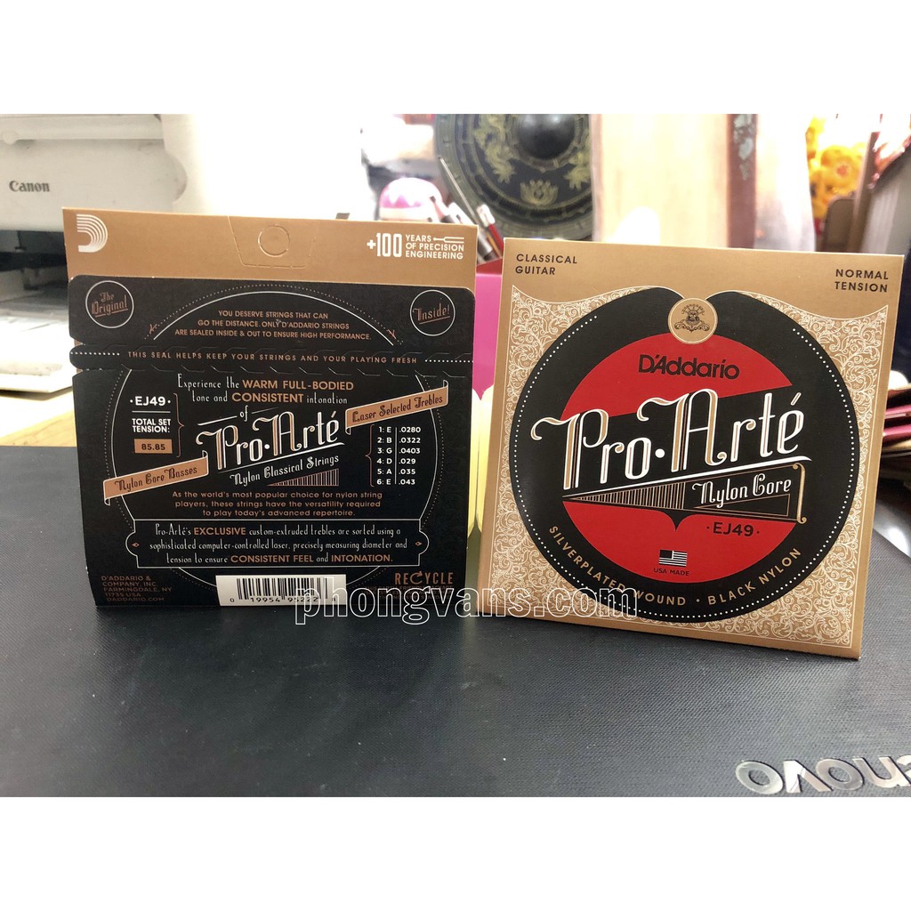 Dây đàn nylon classic EJ49 D'Addario chính hãng
