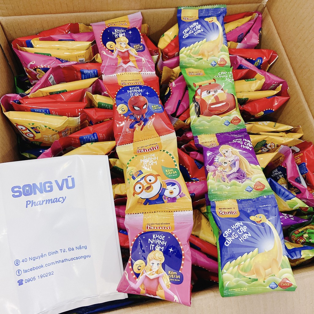 Kẹo Dẻo Ích Nhi Canxi D Cho Trẻ Cao Lớn Hơn