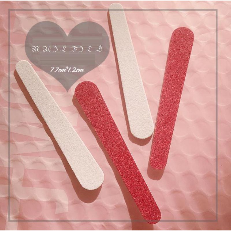 Combo 2 dũa móng mini kích thước 7.7×1cm, dũa móng tay nhám
