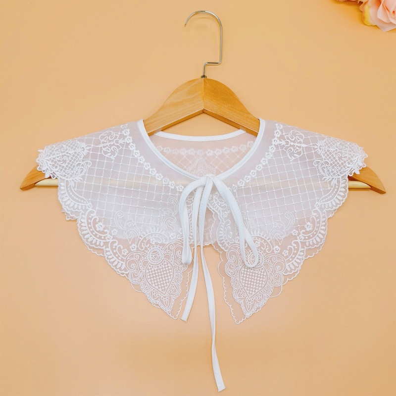 Vòng Cổ Hai Lớp Phối Ren Họa Tiết Hoa Đính Kim Cương Giả Phong Cách Preppy Nhật Bản Cho Nữ