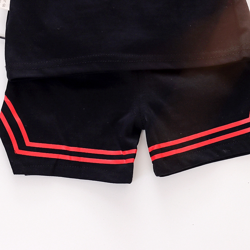 Bộ Đồ Thể Thao 2 Món Áo Tay Ngắn Phối Quần Short Thời Trang Mùa Hè Cho Bé 2021