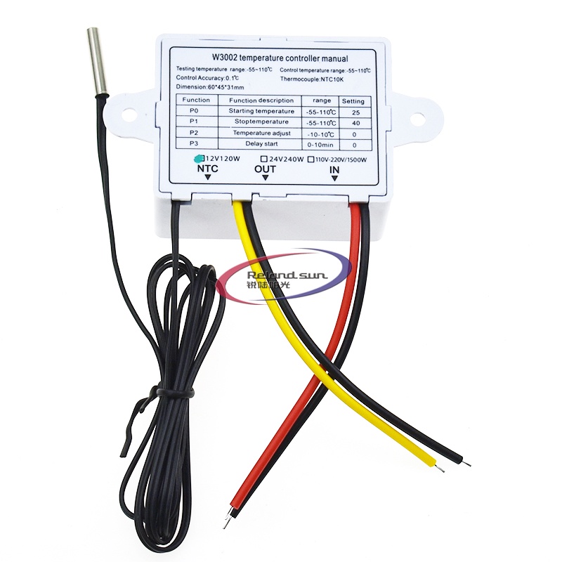 Đầu Điều Khiển Nhiệt Độ Có Màn Hình Lcd Xh-W3002 Dc 12v 10a 12v 24v 220v