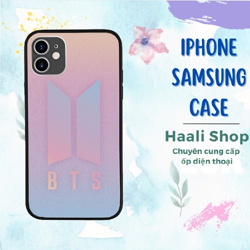 Ốp ĐT Đôi Cho Bạn Thân Hàn Quốc BTS KPOP Bts Logo Màu Gradient Chống Bụi Bẩn cho IPHONE SAMSUNG HQUPOD01129