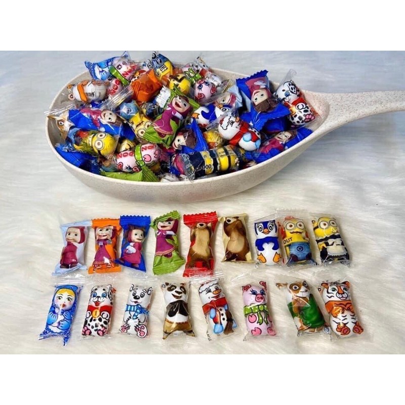 Kẹo socola gấu trúc Joyco Nga mix các hình