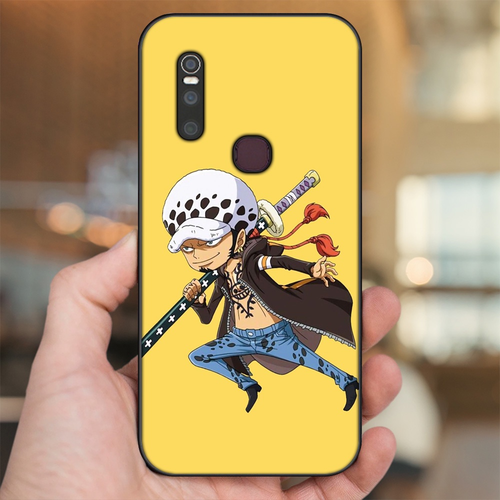 Ốp lưng Vivo V15 viền đen in hình Law One Piece