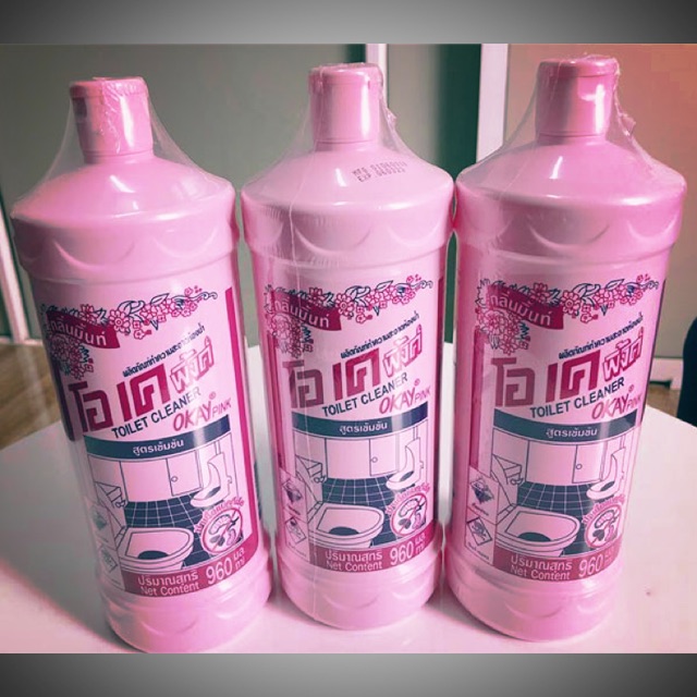 Nước tẩy bồn cầu ToiLet Cleaner Okay Pink Thái Lan