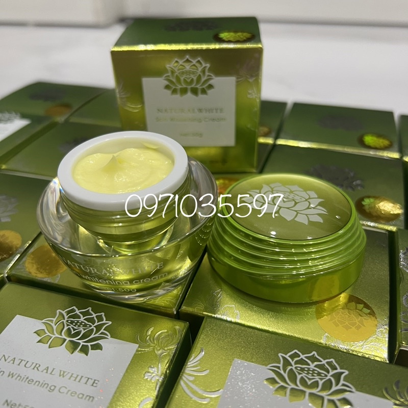 Kem Tái Tạo Da Thảo Mộc Nhuỵ Hoa Nghệ Tây Natural White Hộp 50gr Giúp Bổ Sung Vitamin Cho Da Mịn Màng Se Khít Trắng Hồng