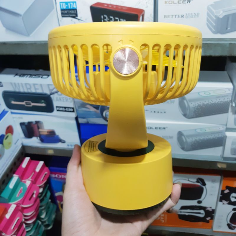 Quạt Sạc Tích Điện Xoay Đảo Gió NĐ-2126