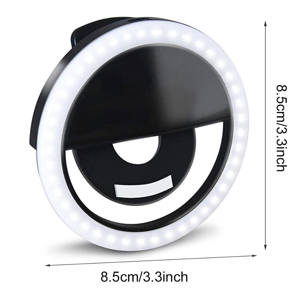 Vòng Đèn LED Neon Gắn Điện Thoại Hỗ Trợ Chụp Ảnh Selfie