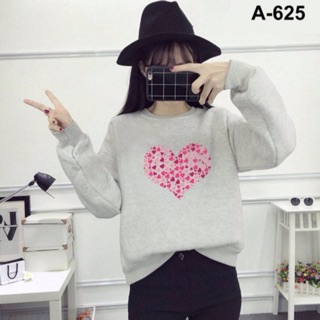 Áo nỉ trái tim hồng có bigsize