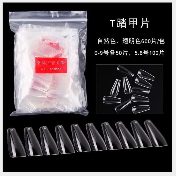 Túi 600 móng Úp SIÊU DẺO, Form T Siêu HOT