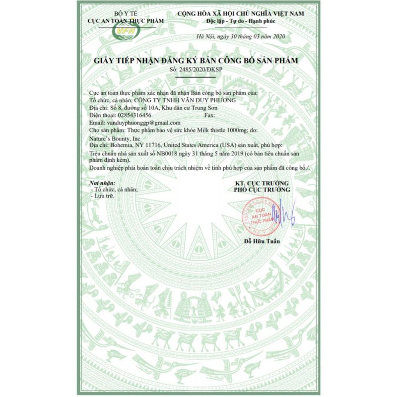 Viên uống MilkThistle giải độc, giảm gan nhiễm mỡ Nature's Bounty Milk Thistle 1000mg hộp 50 viên