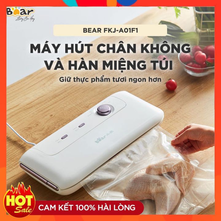 Máy hút chân không, Hàn miệng túi Bear, Model : VS-B01V1, Bảo Hành 18 Tháng