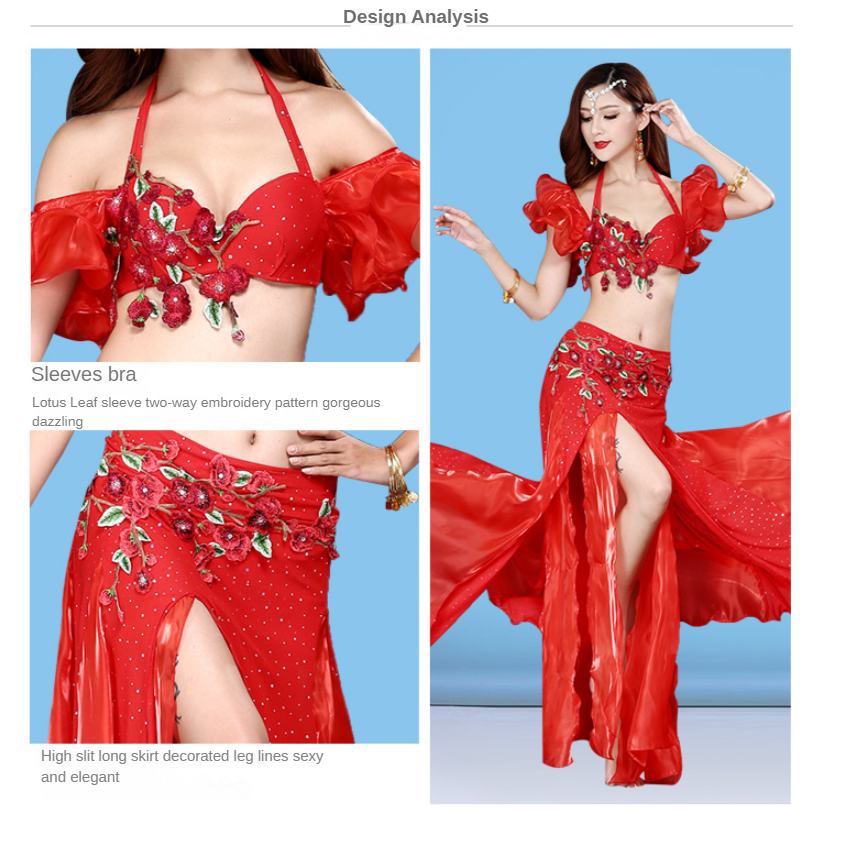 Set Trang Phục Múa Bụng Đính Hạt Cho Người Lớn