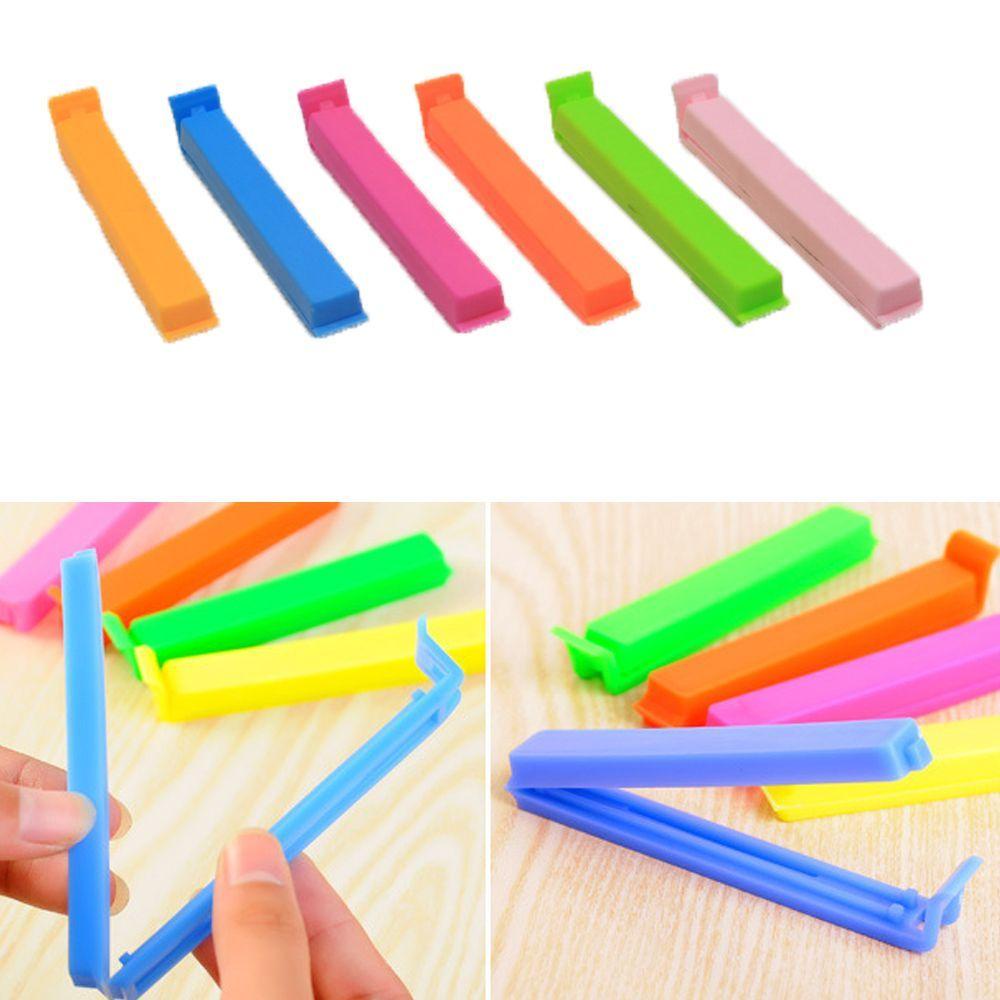 LAKAMIER Kẹp Niêm Phong Túi Thực Phẩm Thời Trang Màu Sắc Ngẫu Nhiên