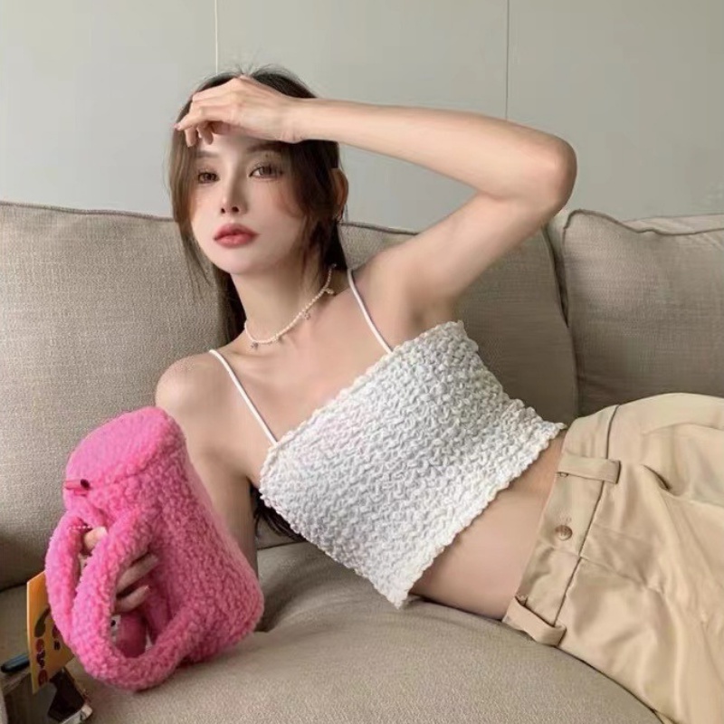 Áo croptop 2 dây bún dáng dài có ĐỆM MÚT ngực chất ĐŨI XỐP NHẬP KHẨU co giãn 4 chiều hàng Quảng Châu loại 1 AN12