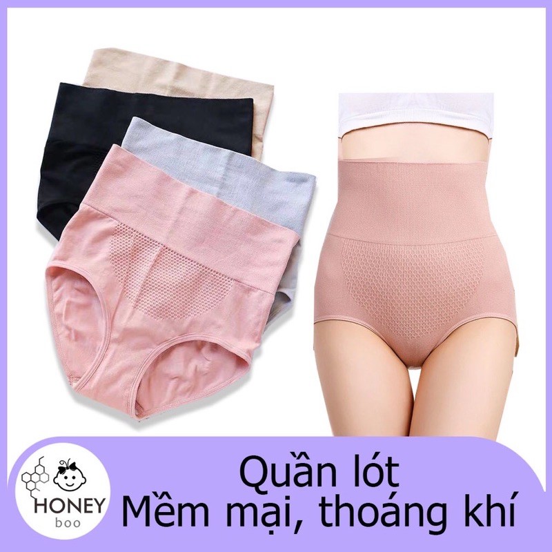Quần Lót kháng khuẩn 4in1 cạp cao gen bụng chuẩn túi zip