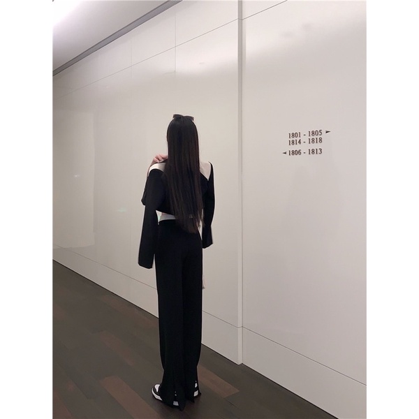 Set áo tube vest blazer và quần suông Quảng Châu cực hot | dias world