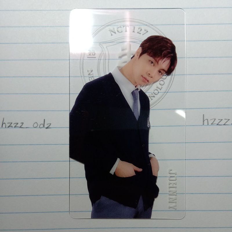 Bookmark đánh dấu trang trong suốt, brochure back to school b2s NCT 127 Mark Haechan Johnny Taeil