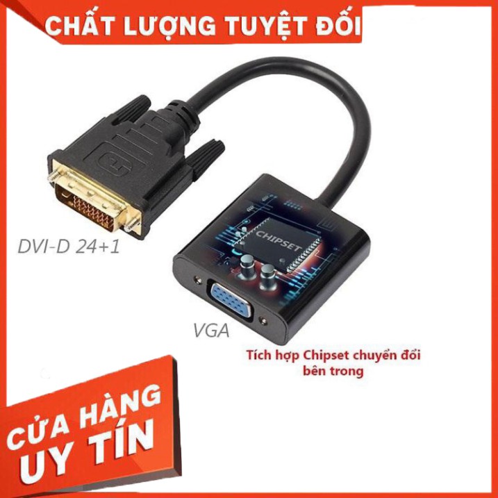 Cáp chuyển đổi DVI-D 24+1 sang VGA Female ARIGATO Đảm Bảo Chất Lượng