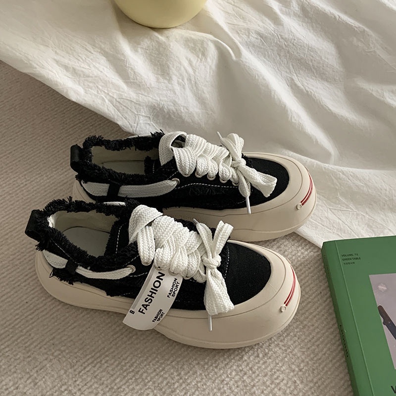 Giày Thể Thao Vải Bạt Thời Trang Hàn Cho Nữ