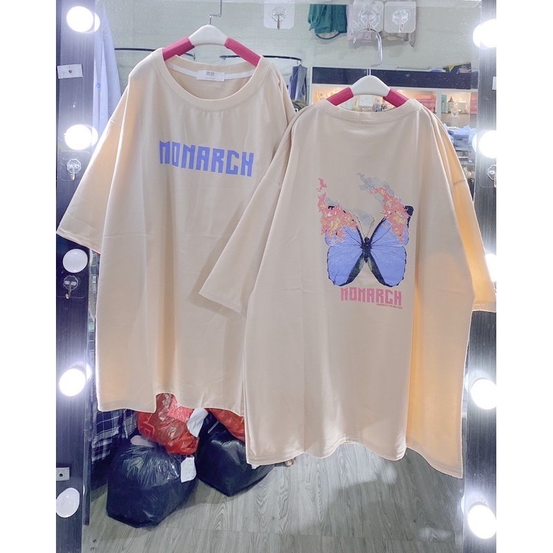 [Rẻ Vô Địch Áo Thun Phông Tay Lỡ Form Rộng Hình Bướm Monar Unisex (Ảnh Thật)