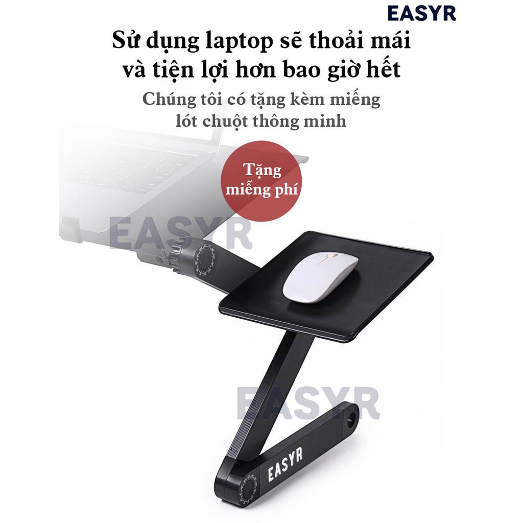 Giá Đỡ Laptop  360 Độ [FREESHIP] Thiên Biến Vạn Hóa, Sử Dụng Laptop Mọi Nơi Từ Trên Giường, Sofa, Đến Dưới Sàn