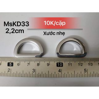 Khoen d 2,2cm mạ màu bạc lỗi xước nhẹ- kd33
