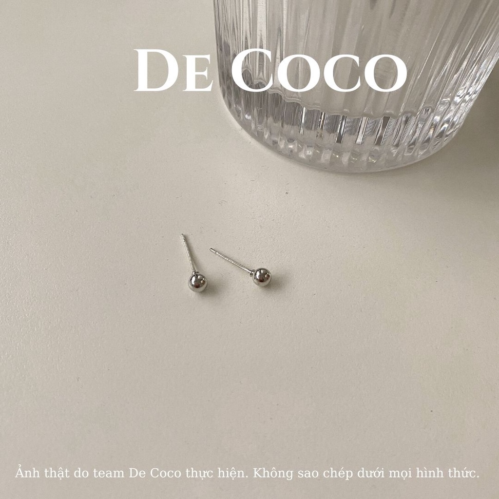 Khuyên tai bạc unisex Chic De Coco