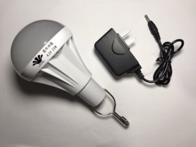 Bóng đèn led siêu sáng sạc điện kèm adapter