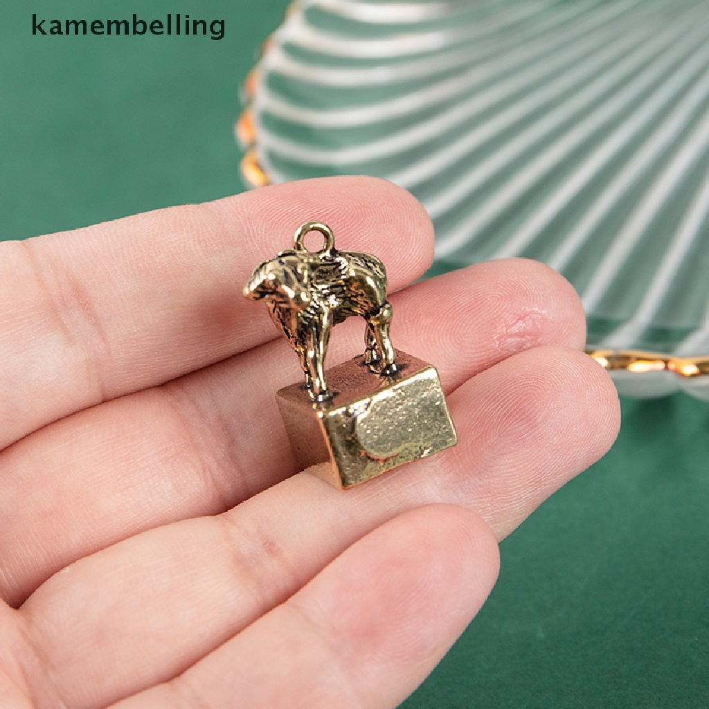 Kamembelling Móc Chìa Khóa Bằng Đồng Thau Trơn Chất Lượng Cao Mặt Hình Cung Hoàng Đạo Trung Quốc Sáng Tạo Phù Hợp Với Bàn Làm Việc