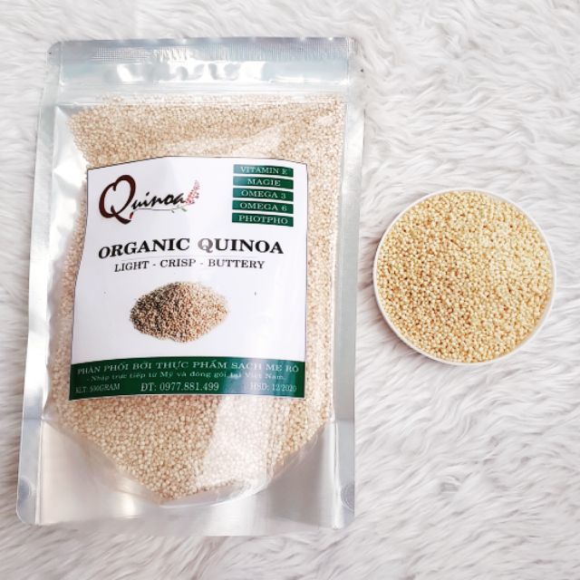 500GRAM HẠT DIÊM MẠCH - QUINOA MỸ