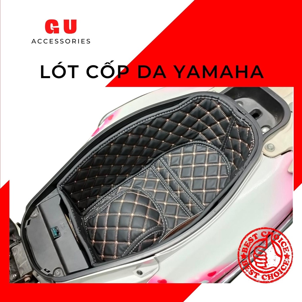 Lót cốp xe máy YAMAHA Nozza chất liệu da cao cấp chống nóng thiết kế có túi tiện dụng GU