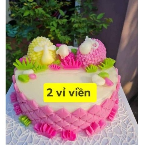Tổng hợp khuôn silicone tạo hình gia đình cừu siêu cute