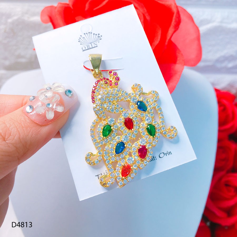 Mặt dây chuyền nữ , mặt công thiết kế cao cấp Orin D4813