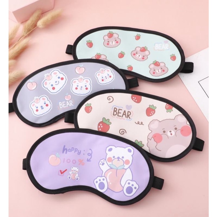 Bịt mắt ngủ đáng yêu, kute. Che ánh sáng chói vào mắt khi ngủ.