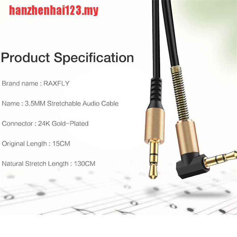 Dây Cáp Âm Thanh Hanzhenhai123 Đầu Cắm 3.5mm Hình Chữ L