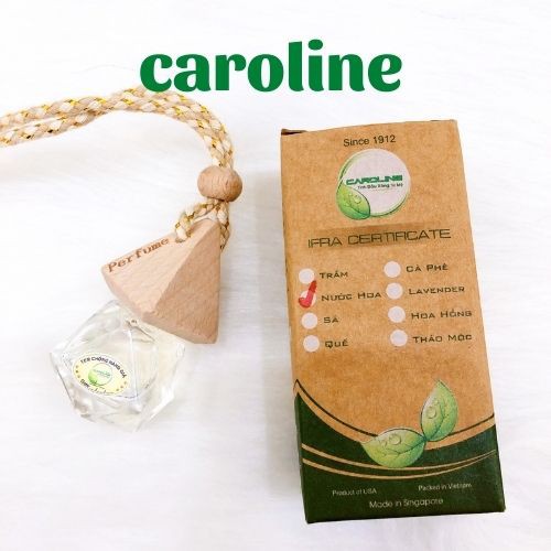 Tinh dầu chai treo caroline có 8 mùi lựa chọn